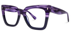 Kathya Square Purple Glasses