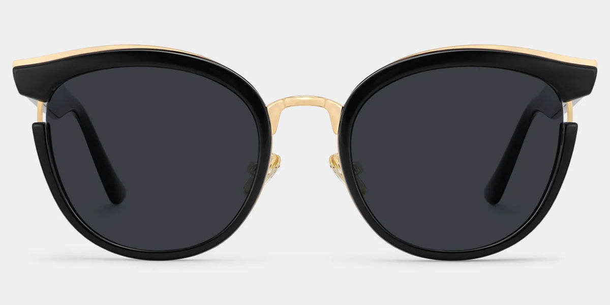 Laraine Cat Eye Black Sunglasses