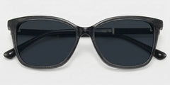 Finnian Square Black Glasses