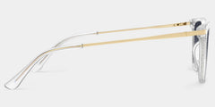Selena Rectangle Clear Glasses