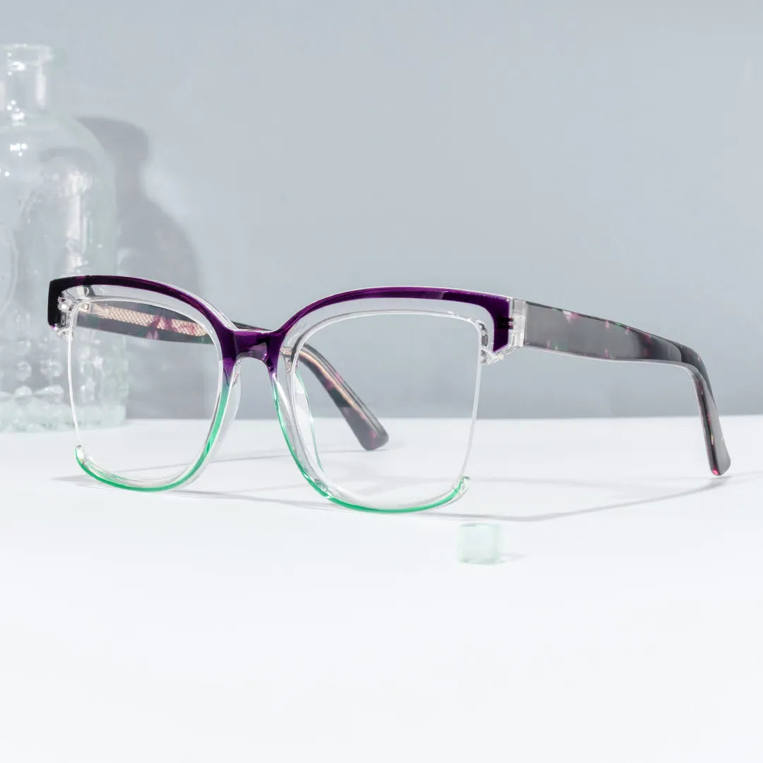 Cadogan Square Purple-Green Glasses