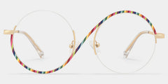 Flozif Round Rainbow Glasses