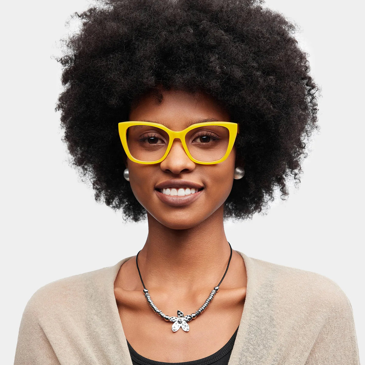 Julius Butterfly Yellow Glasses