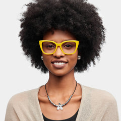 Julius Butterfly Yellow Glasses