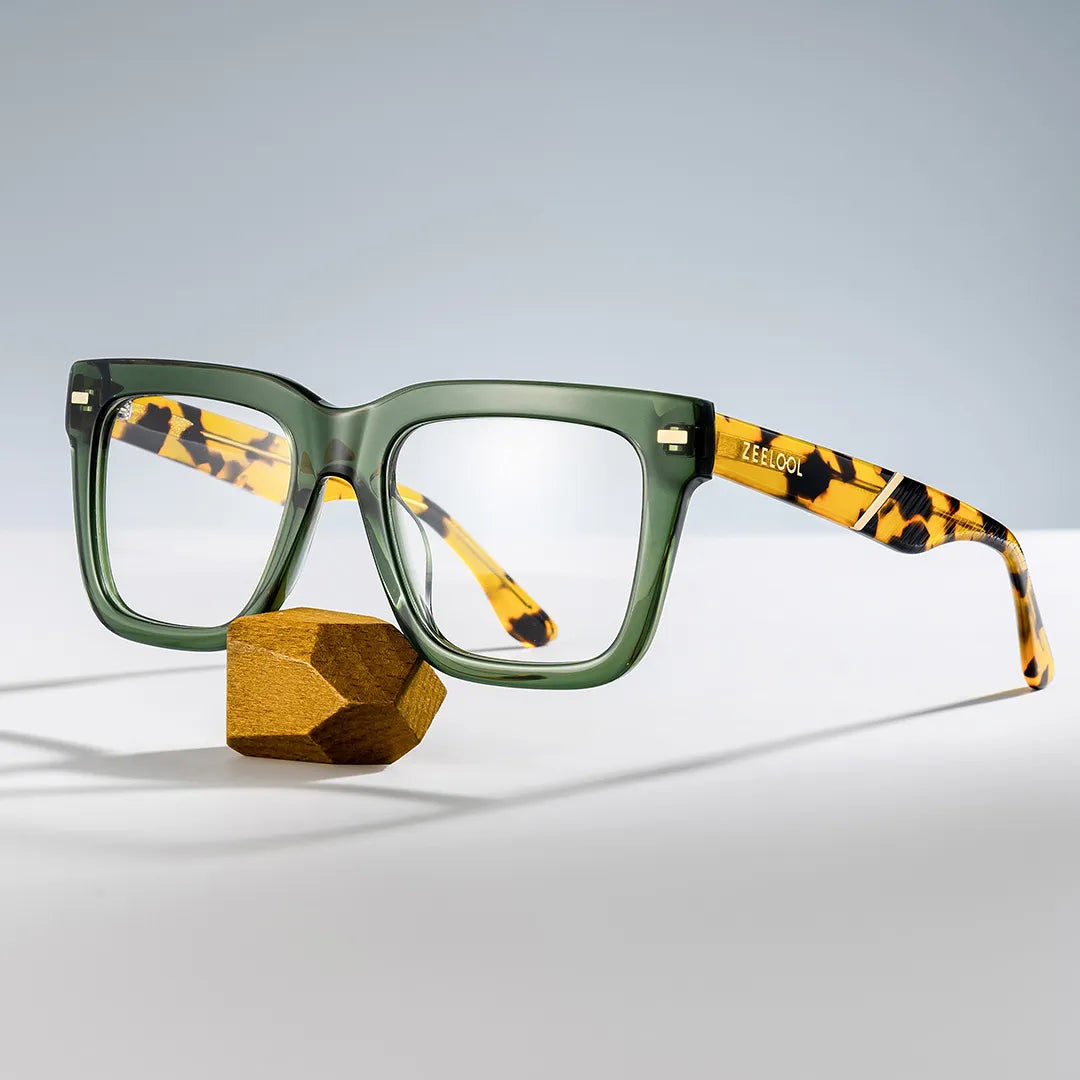 Redina Square Green Glasses