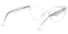 Claudette Cat Eye Clear Glasses