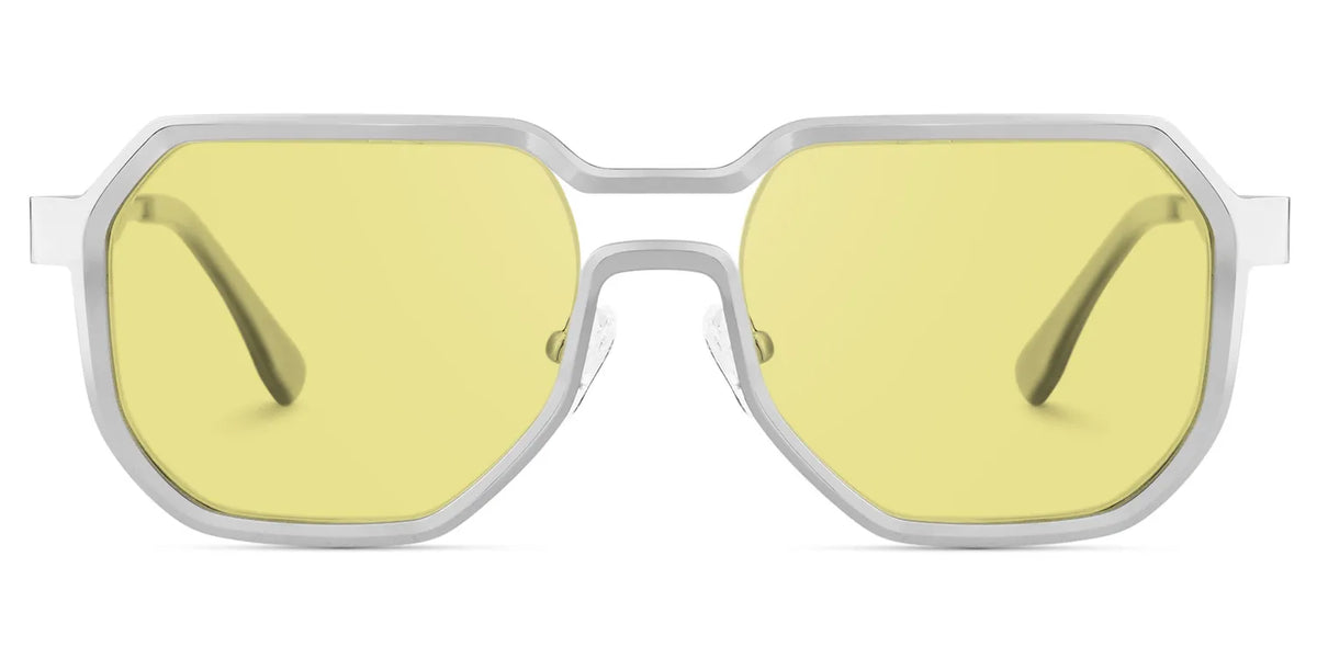 Hype Geometric Silver Sunglasses
