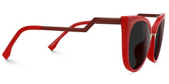 Jacqueline Cat Eye Red Sunglasses