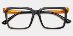Troy Rectangle Light Gray Glasses