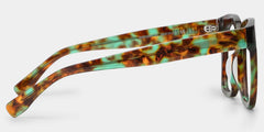 Xion Square Green-Tortoise Glasses