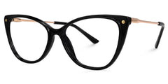 Brandi Cateye Black Glasses
