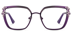 Frieze Rectangle Purple Glasses