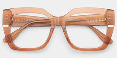 Mavis Square Beige Glasses