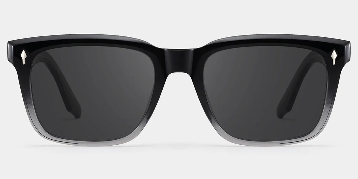 Fletcher Rectangle Black Glasses