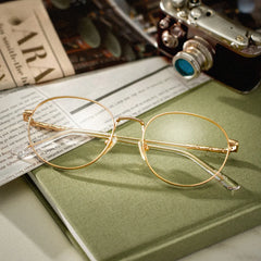 Ian Round Gold Glasses