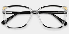 Shelia Butterfly Black Clear Glasses