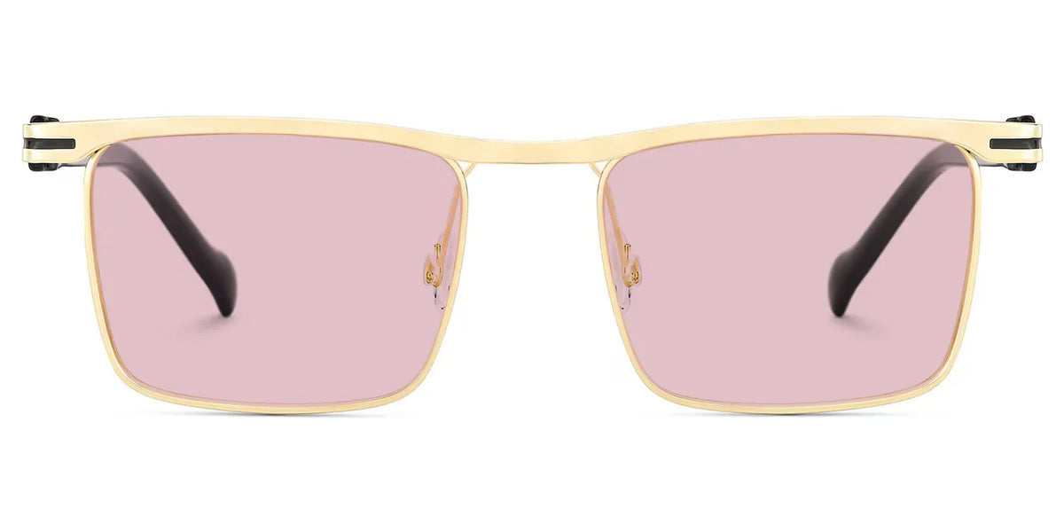 Violet Browline Gold Sunglasses