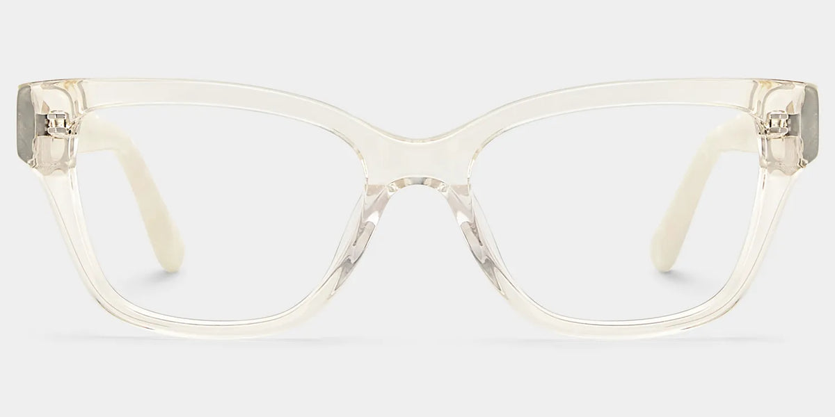 Miranda Clear Yellow Cat eye Glasses