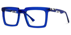 Leblanc Rectangle Blue Glasses
