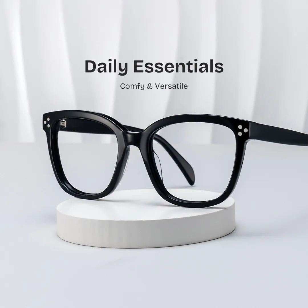 Scarlett Square Black Glasses
