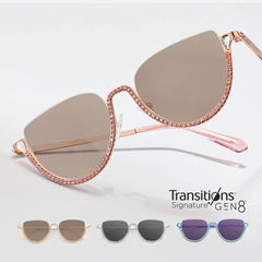 Sparkle Cateye Pink Glasses