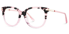 Mailyn Round Pink Tortoise Glasses