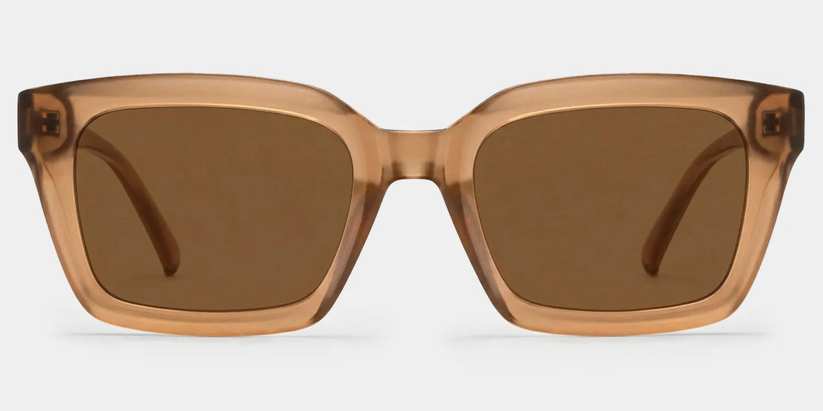 Marley Beige Rectangle Glasses