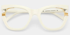 Pearl Cateye White Glasses
