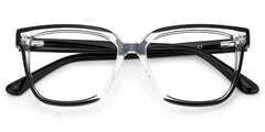 Benguie Square Black Clear Glasses