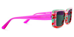 Gleam Rectangle Red Sunglasses