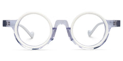Glanton Round White Glasses