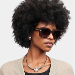Neon Square Brown Polarized Sunglasses