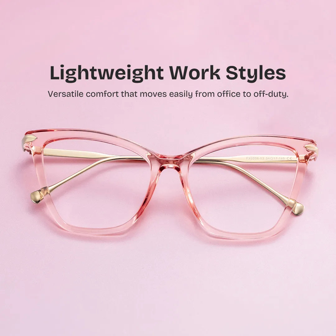 Hilary Butterfly Pink Glasses