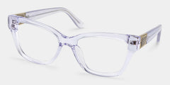 Miranda Clear Purple Cat eye Glasses