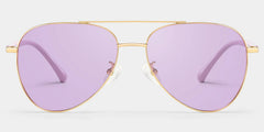 Paige Aviator Rose-Gold Sunglasses