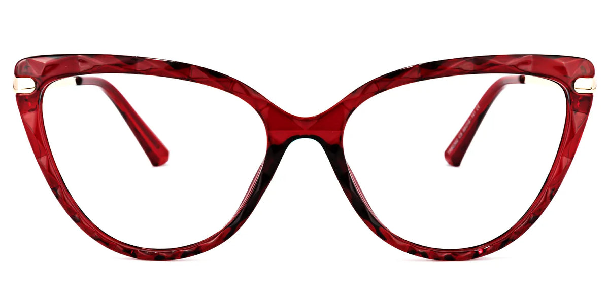 Lucas Cateye Red Glasses