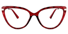 Lucas Cateye Red Glasses