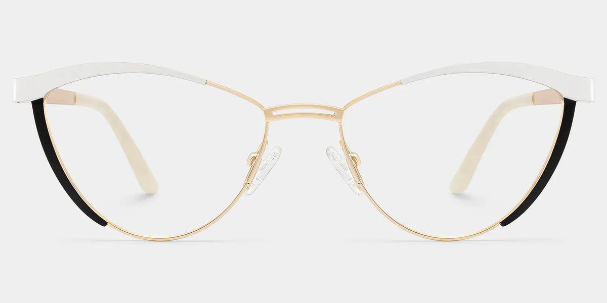 Sydney Cat Eye White Glasses