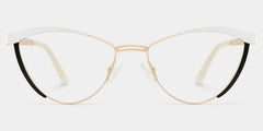 Sydney Cat Eye White Glasses