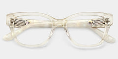 Miranda Clear Yellow Cat eye Glasses