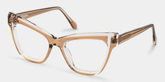 Saucie Cateye Brown Glasses