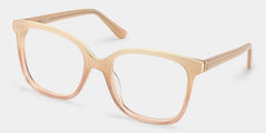 Caroline Beige Square Glasses