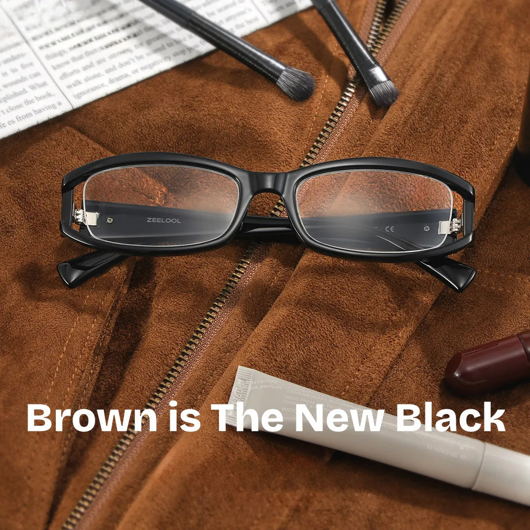 Willow Black Rectangle Glasses