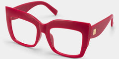 Alberta Cat Eye Red Glasses