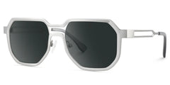 Hype Geometric Silver Glasses