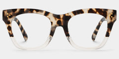 Tandy Rectangle Light-Tortoise Glasses