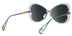 Aretha Geometric Iridescent Glasses