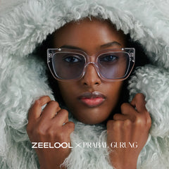 A clear, oversized frame that's playful and chic.
