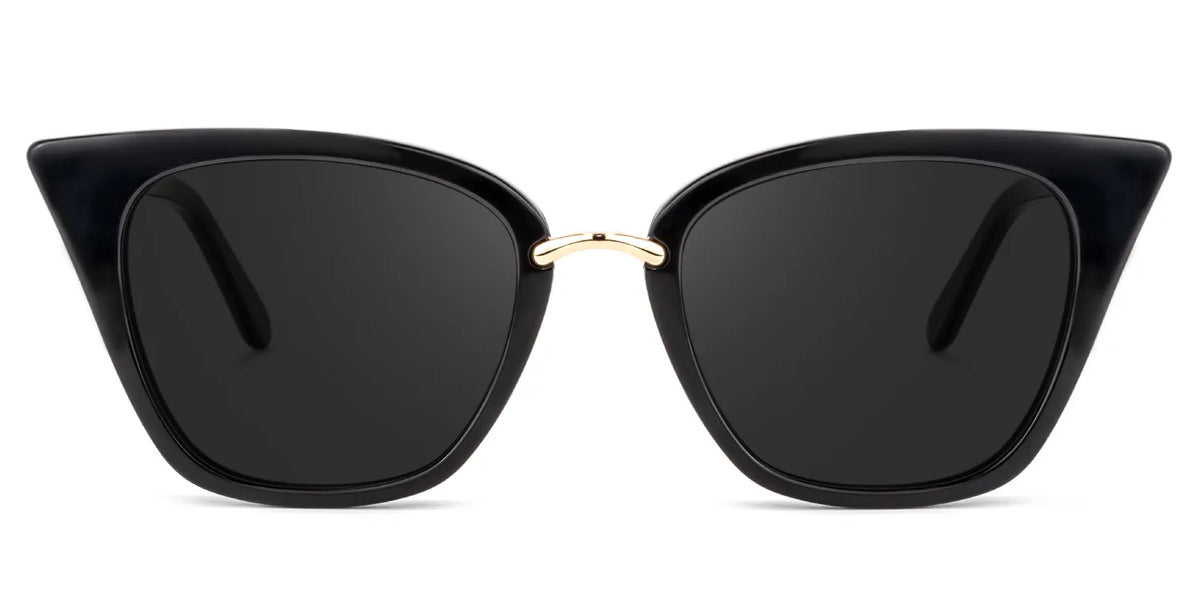Tallulah Cat Eye Black Sunglasses
