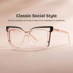 Twolla Square Beige Glasses